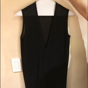 Donna Karan 100% wool dark maroon tunic